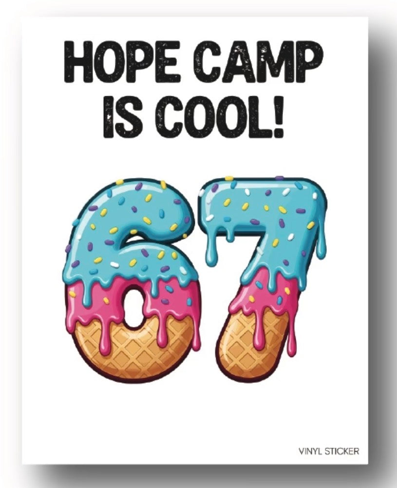 Hope camp is cool 67 card