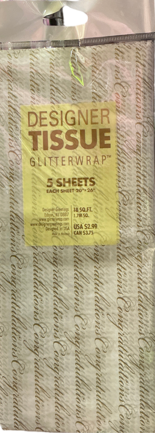 Congratulations tissue paper