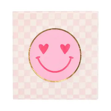 Foil Smiley Cocktail Napkin