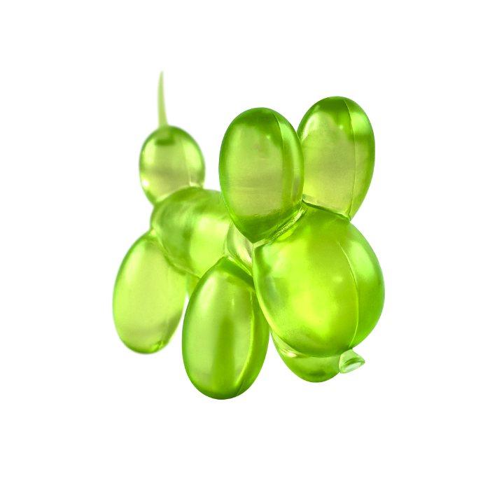 Gummy balloon dogs