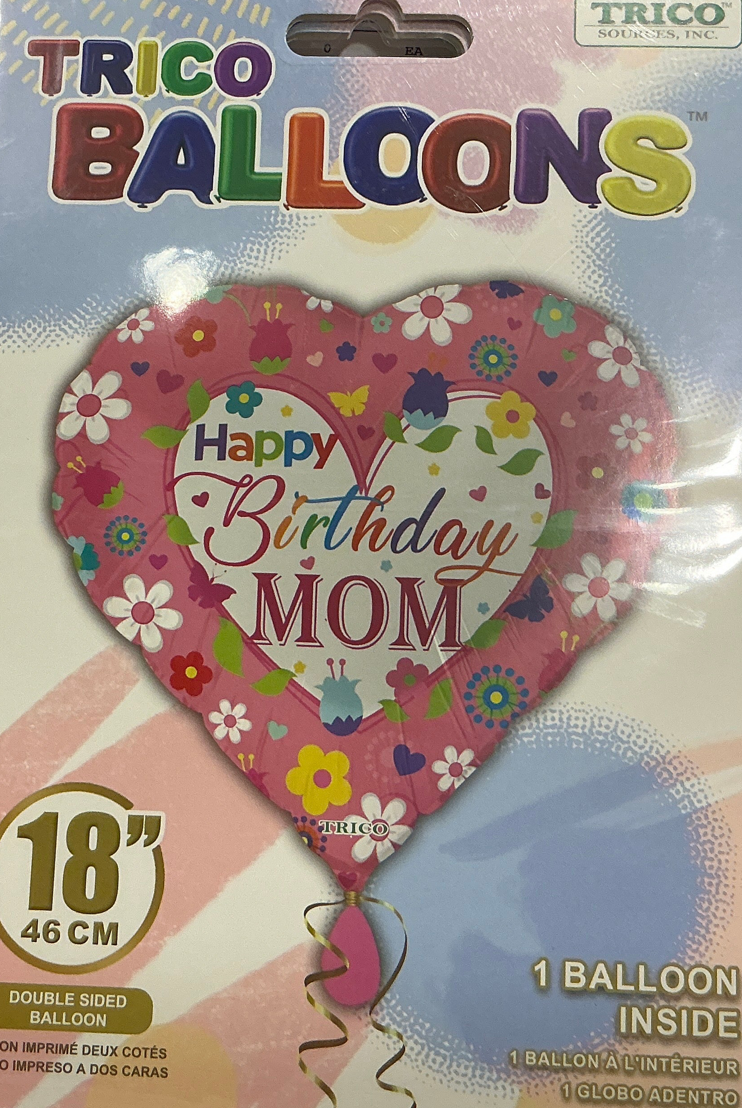 Happy birthday mom foil balloons