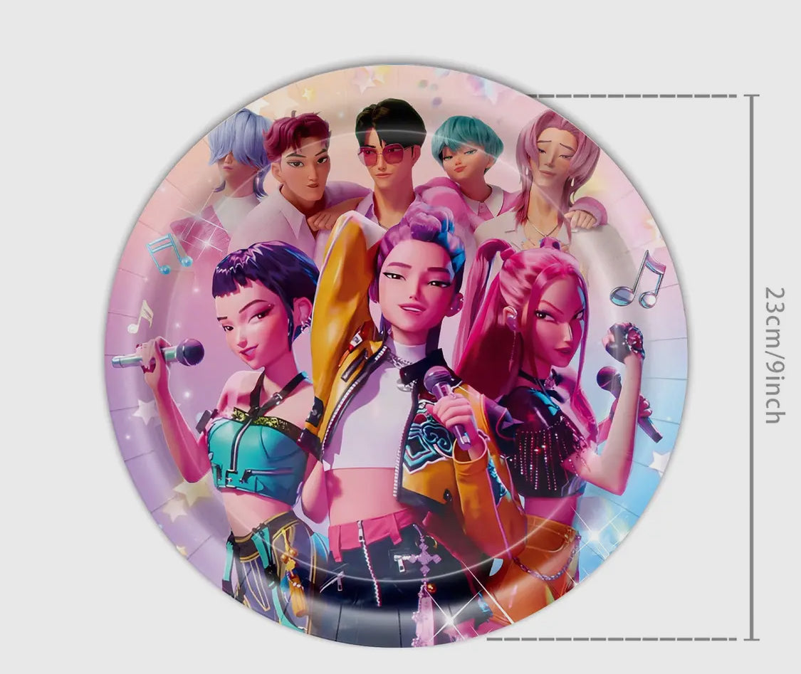 K Pop Demon Hunter plates