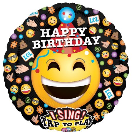 Singing Emoji Foil Balloon