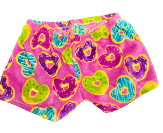 Heart Donuts Plush Shorts