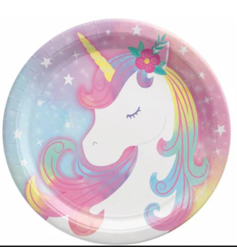 Unicorn Paper plate
