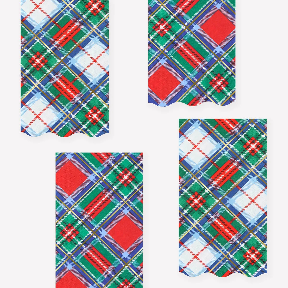 Plaid mix Guest Napkins - Meri Meri