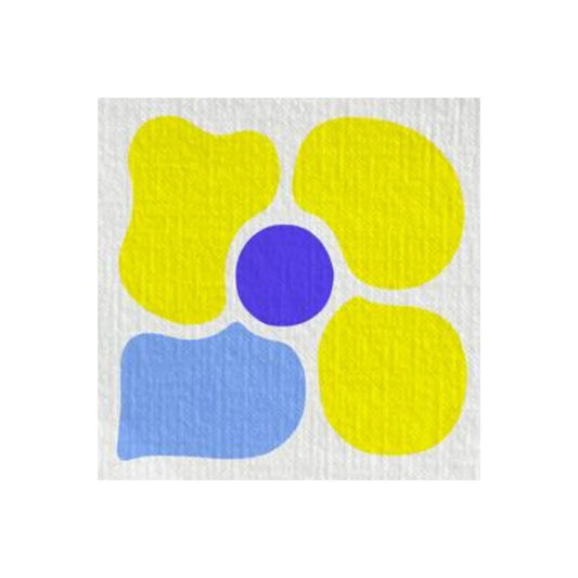 Yellow Pop Flower Cocktail Napkin