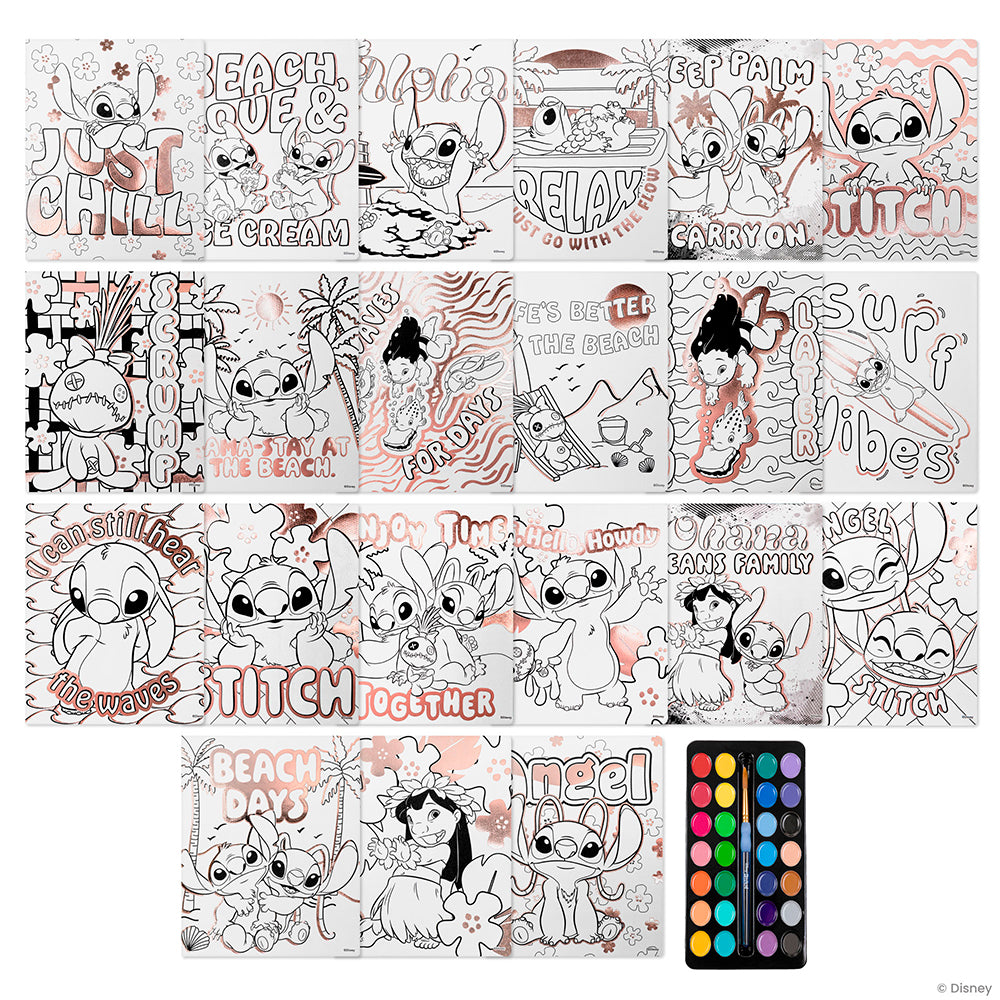 Stitch Math Posters Stitch watercolor poster set – Party Rock