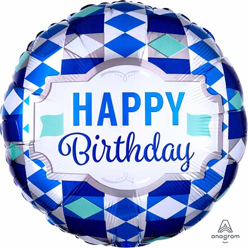 Geometric Birthday Balloon