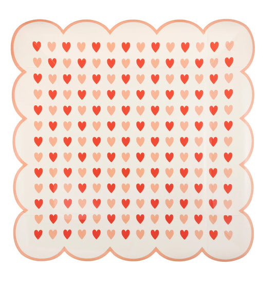 Heart Scalloped Dinner Plate