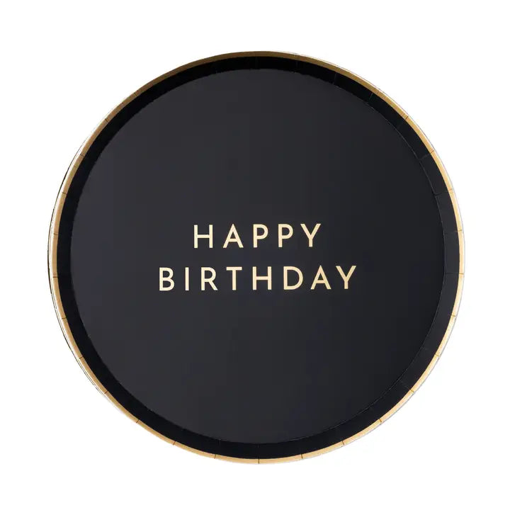 Black Noir Happy Birthday Small Plates