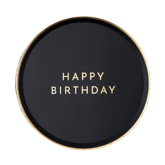 Black Noir Happy Birthday Small Plates