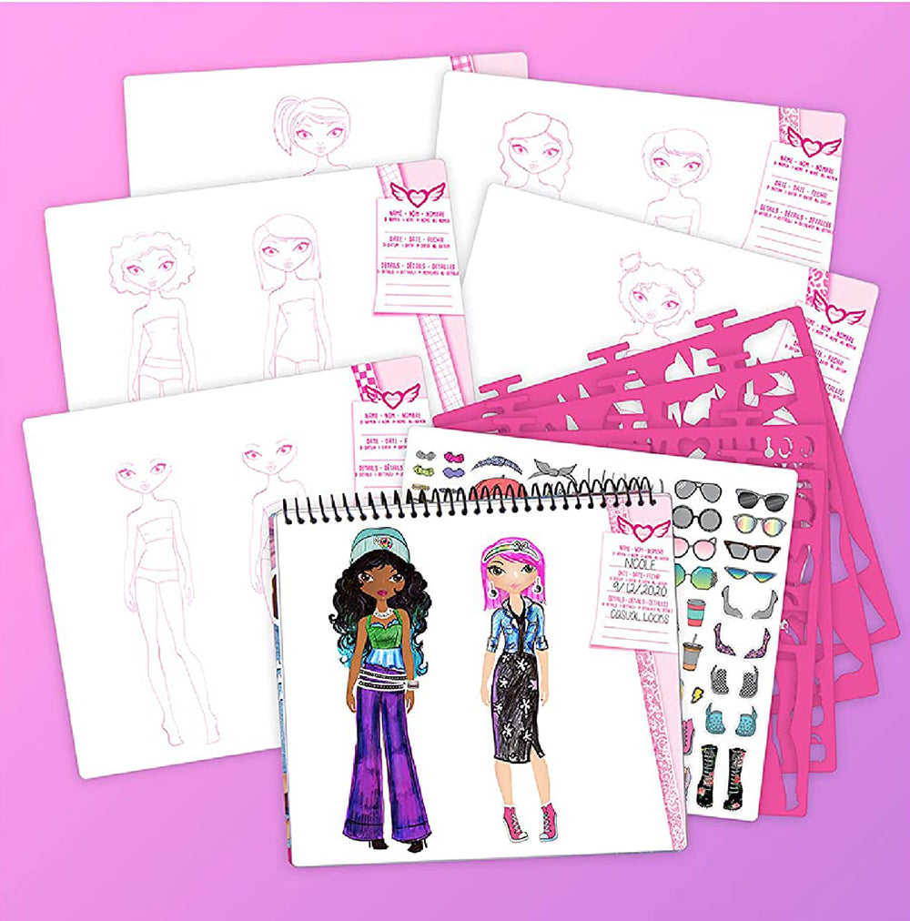 Fashion Angels - Fashion Design Sketch Set 40 pages - I Love Fashion