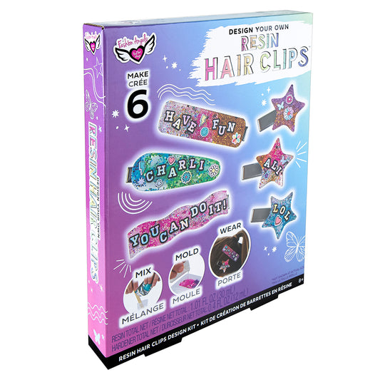 Fashion Angels - Resin Hair Clips - Accessory Design Set
