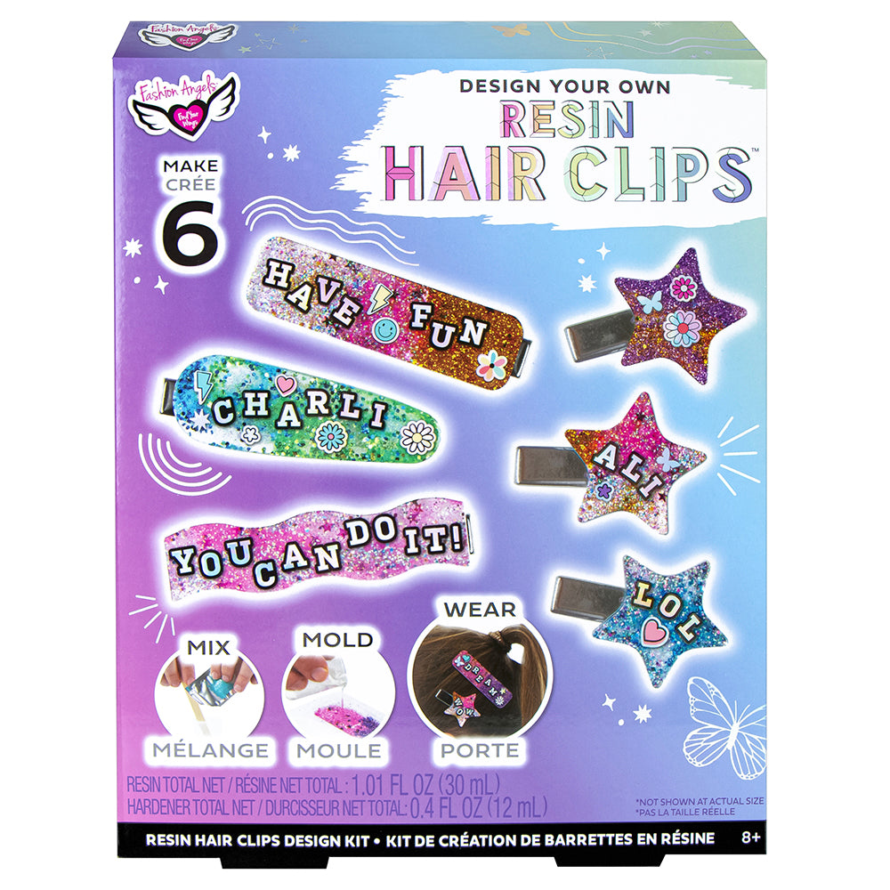 Fashion Angels - Resin Hair Clips - Accessory Design Set