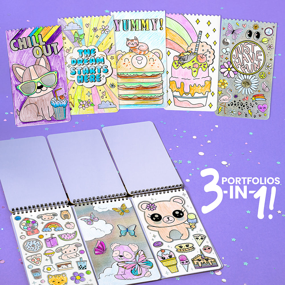 Fashion Angels - Cute Overload - Coloring Set 90 Sheets