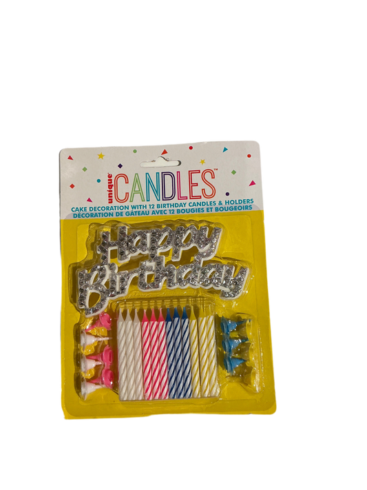 Cake decoration 12 candles