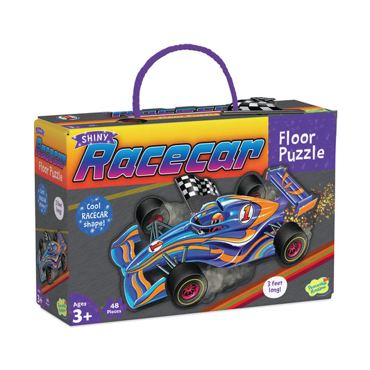 Shiny racecar / floor puzzle