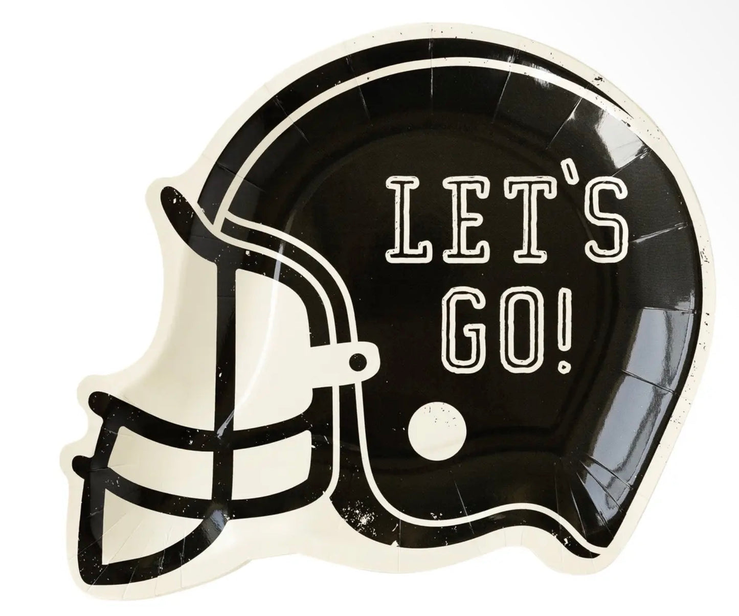 Football Helmet Shaped Paper Plate