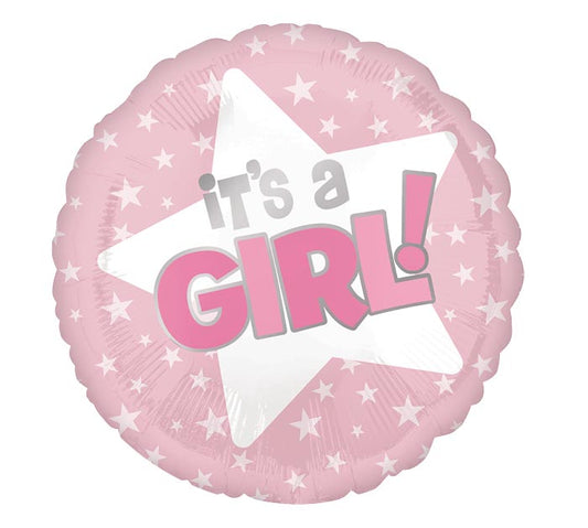 It's A Girl Star Balloon