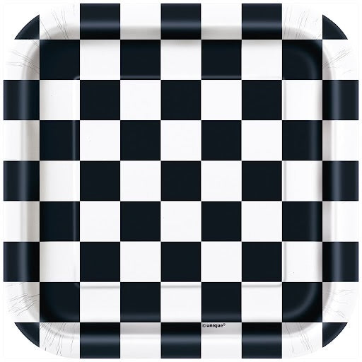 Black/White Checkered Plate