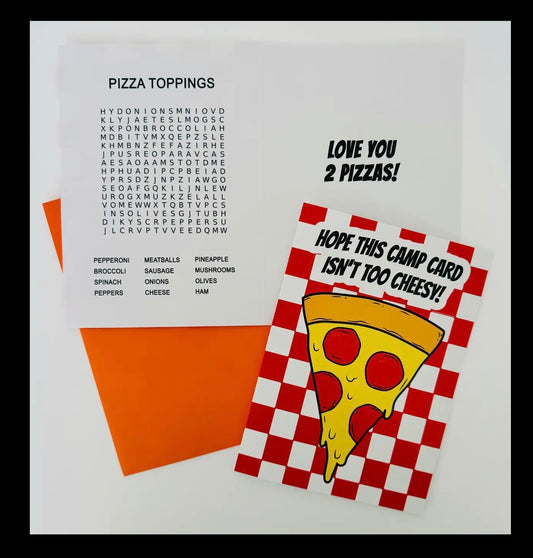 Hope this camp card isn’t too cheesy!