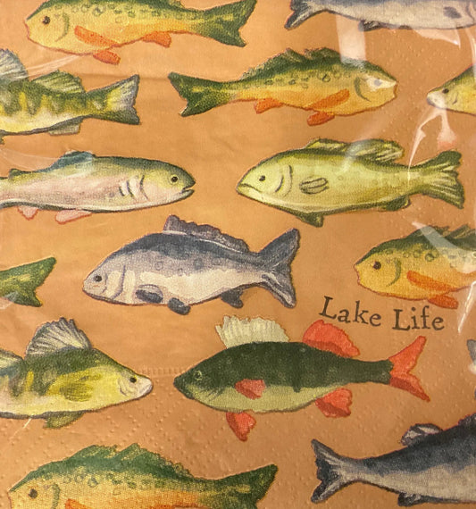 LAKE LIFE COCKTAIL NAPKIN