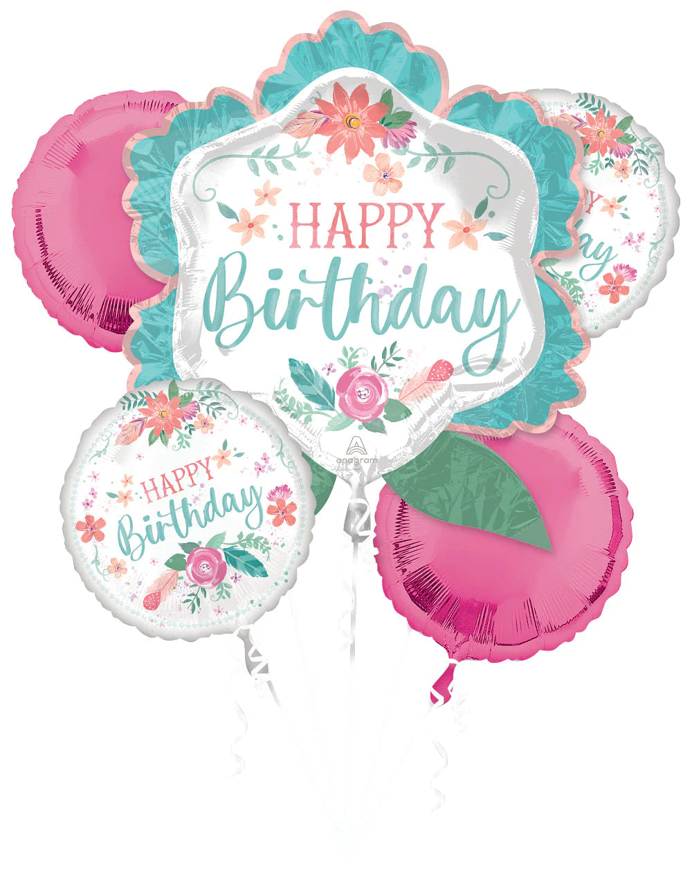 Free Spirt Birthday Balloon Bouquet