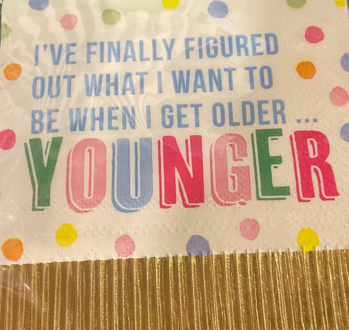 YOUNGER COCKTAIL NAPKIN