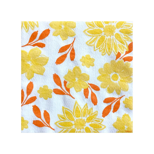 Paviot Maxi Fleur Jaune Dinner Napkin