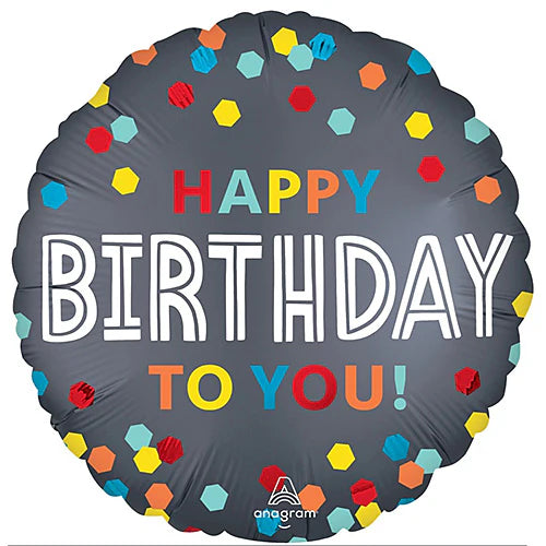 Happy Birthday Confetti Balloon