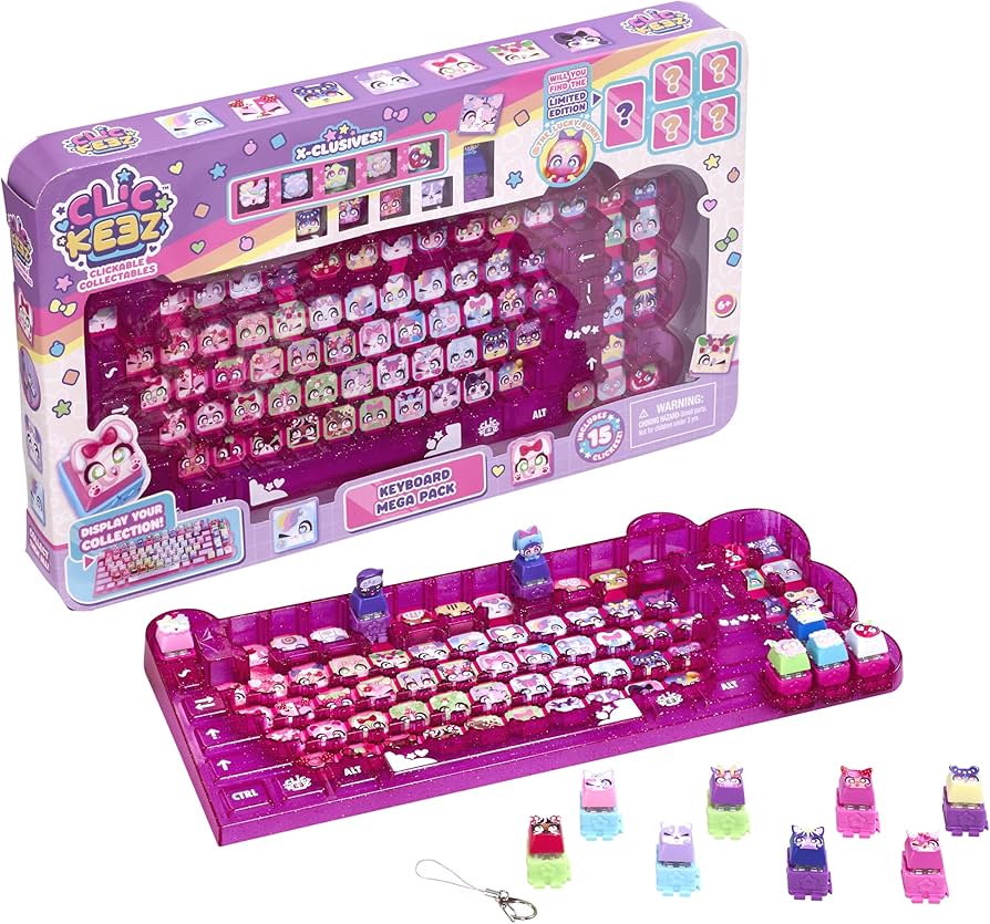 Clickeez Keyboard Mega Pack - The Ultimate Starter Set | Includes Storage Keyboard & 15 with Exclusive Mega Pack Characters