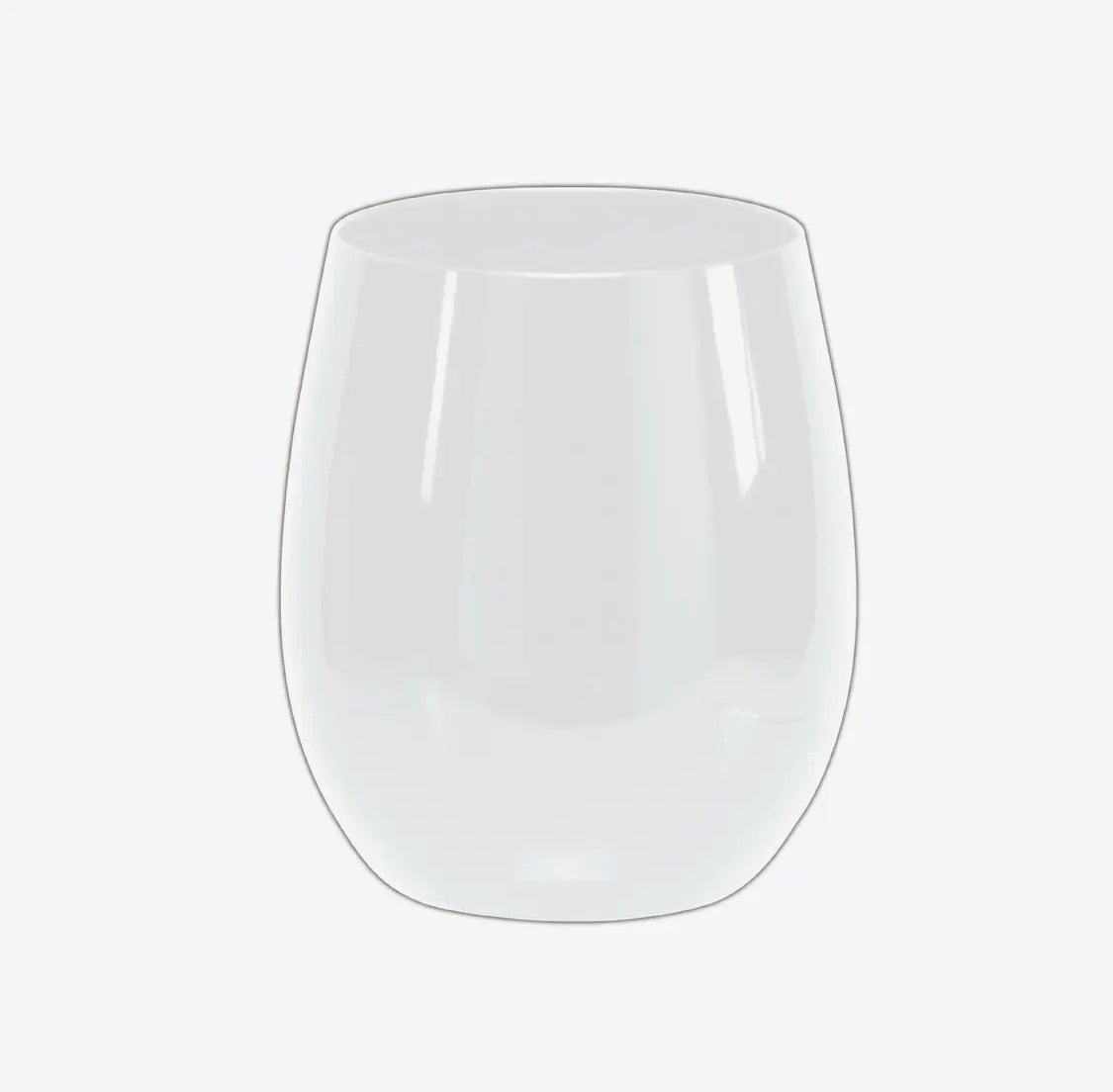 Round Clear 12 Oz Wine Goblet