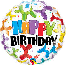Happy Birthday Balloon Dog Balloon