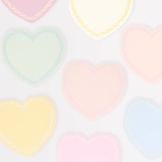 Pastel Heart Large Napkin