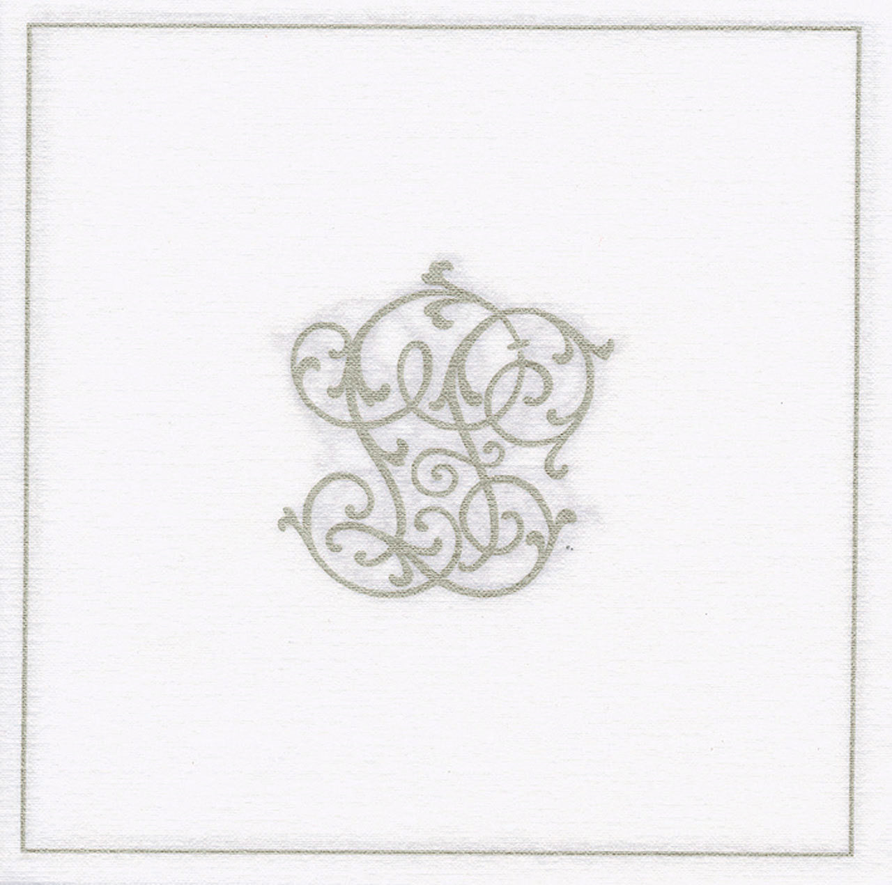 Silver Elegant Cocktail Napkin