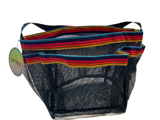 Top trenz - orange, blue, yellow stripes