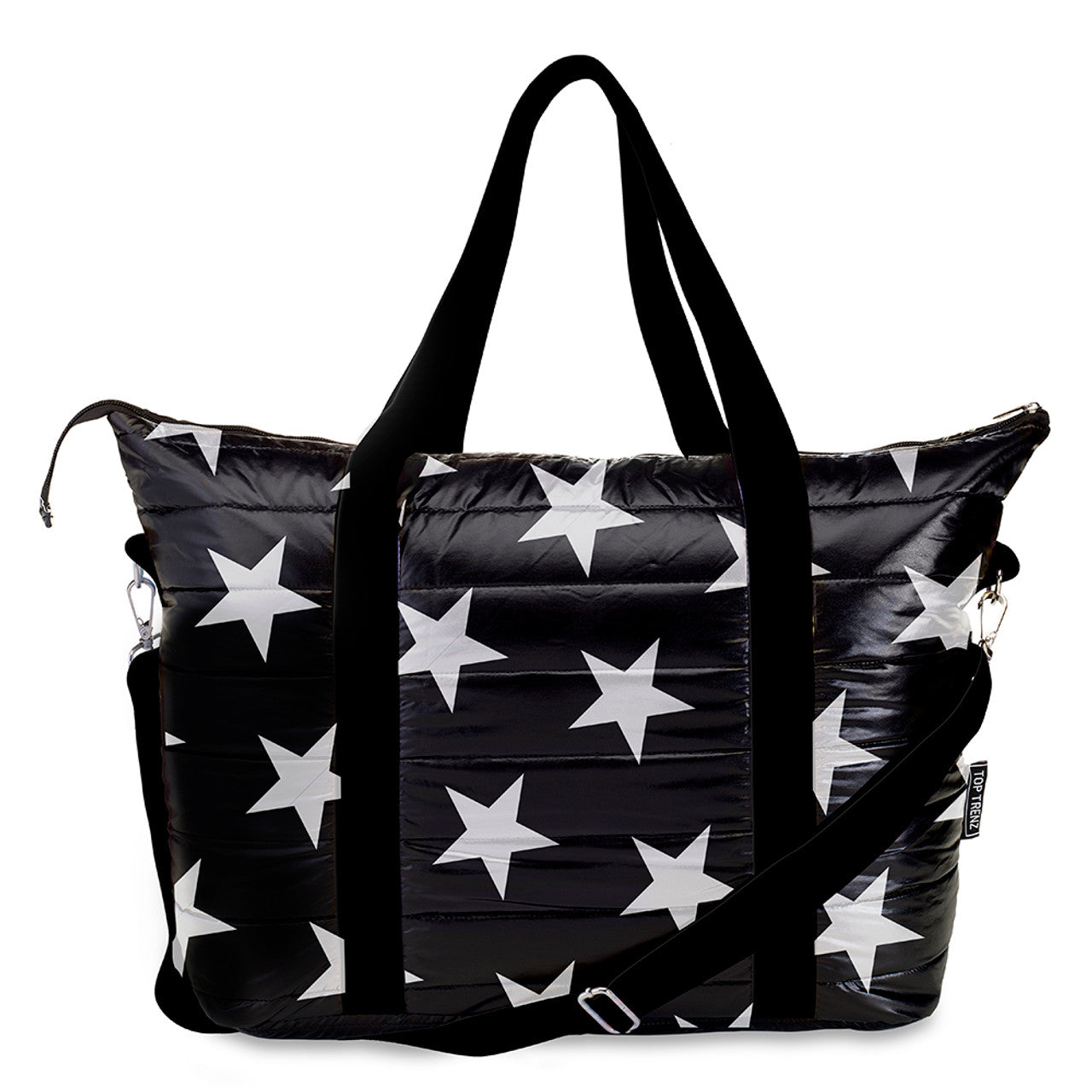 Black Puffer Star Time Tote