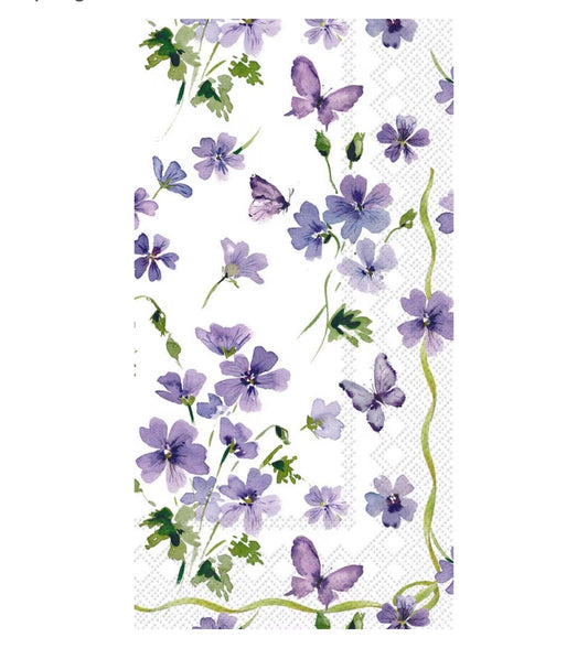 Purple spring Guest Towels