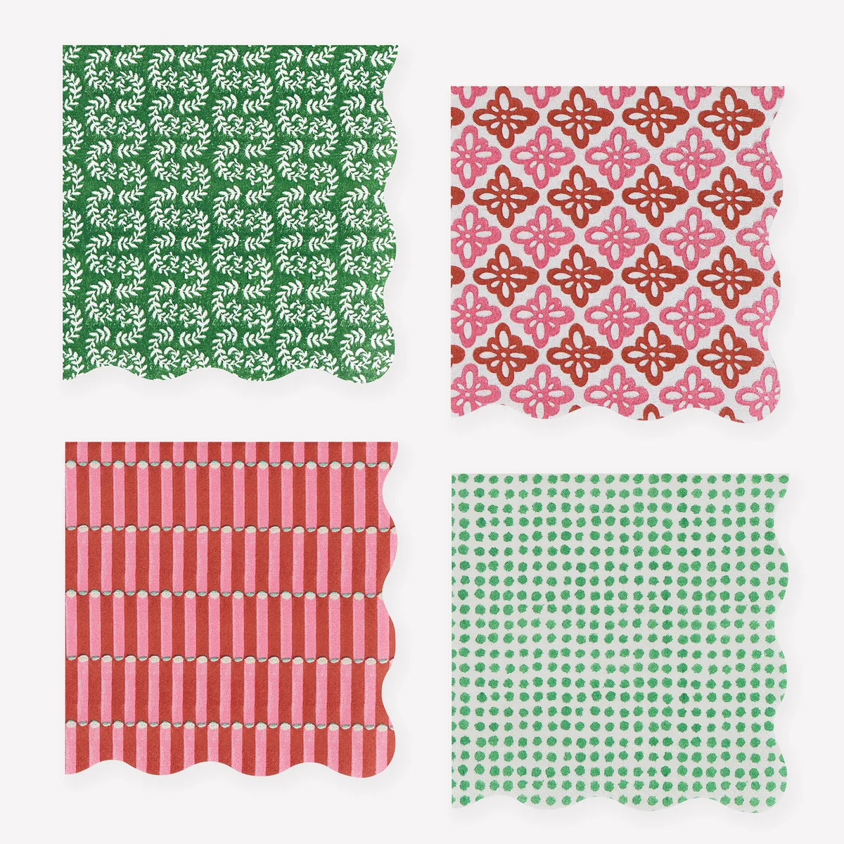 Meri Meri x Molly Mahon Red & Green Cocktail
Napkins (x 16)
