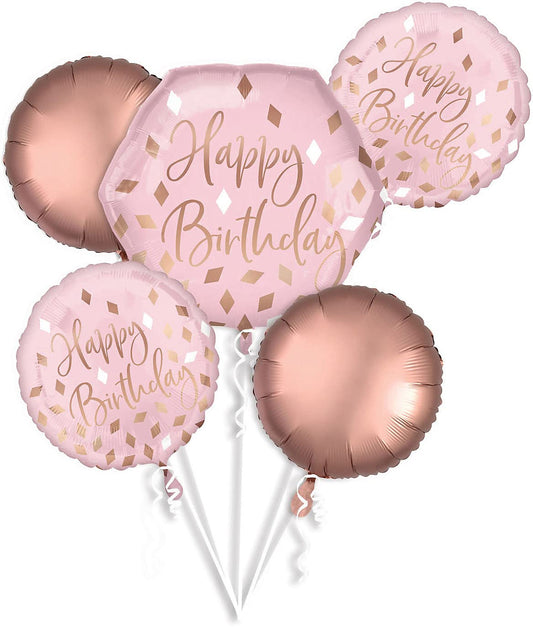Blush Birthday Balloon Bouquet
