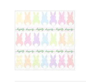 Bunnies in a row napkin