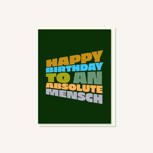 An Absolute Mensch Card