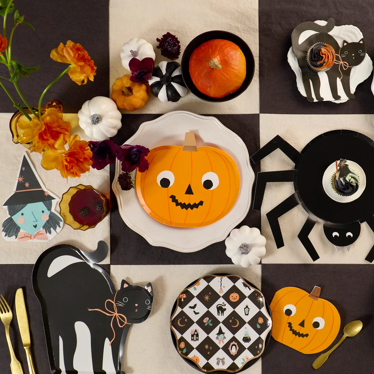 Spider Shape Plates - Meri Meri