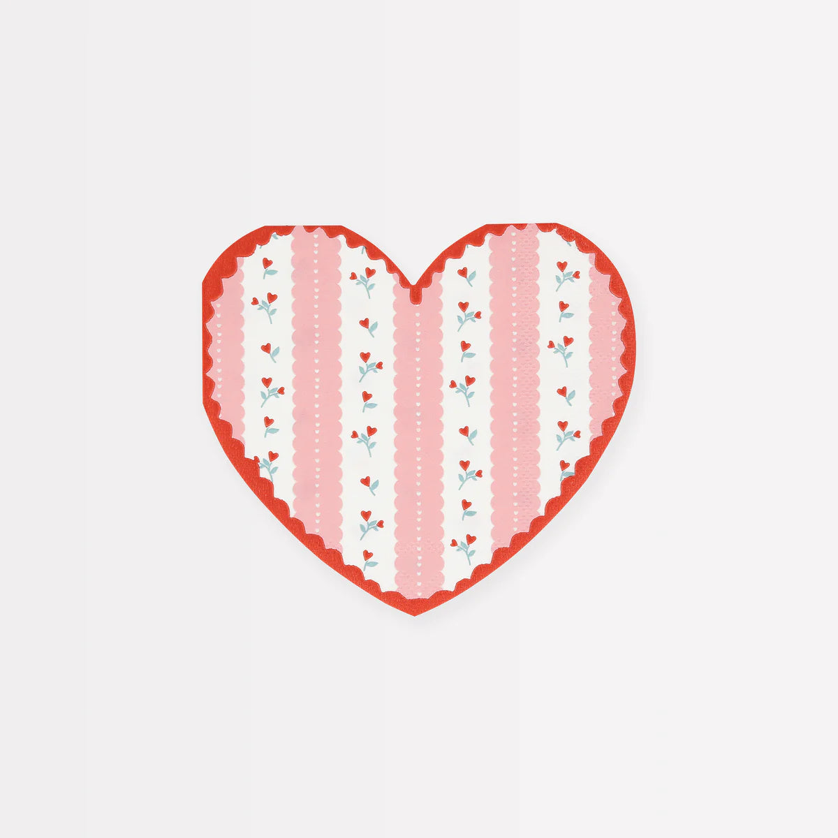 Vintage Rose Heart Napkin