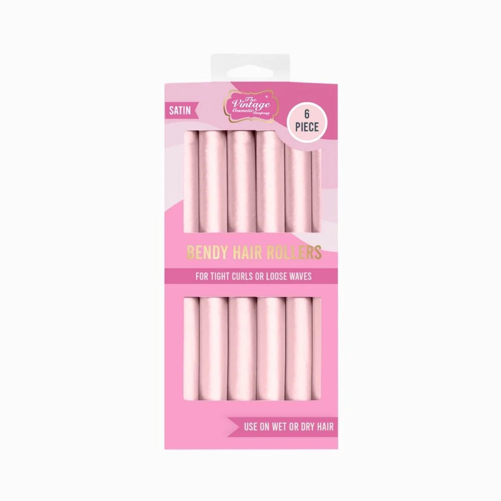 Satin bendy hair rollers