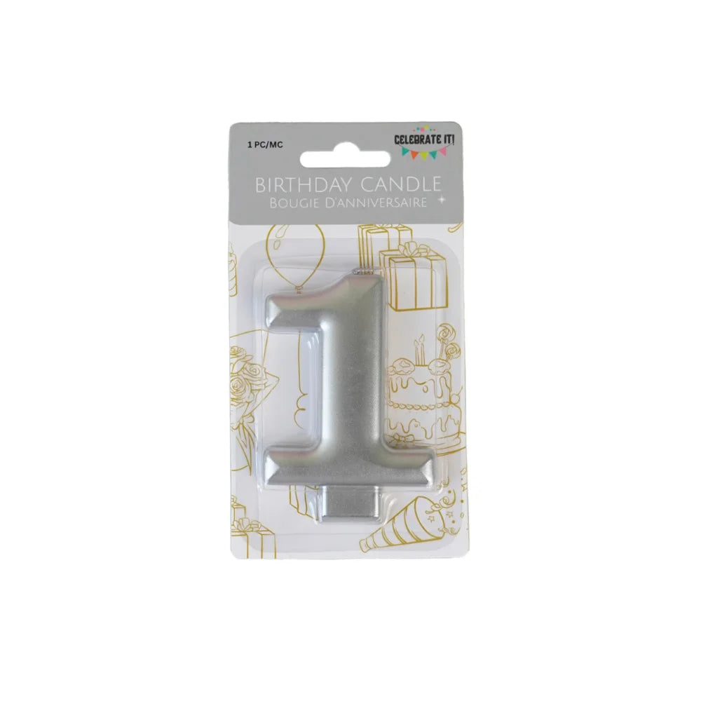 Metallic 1 Candle