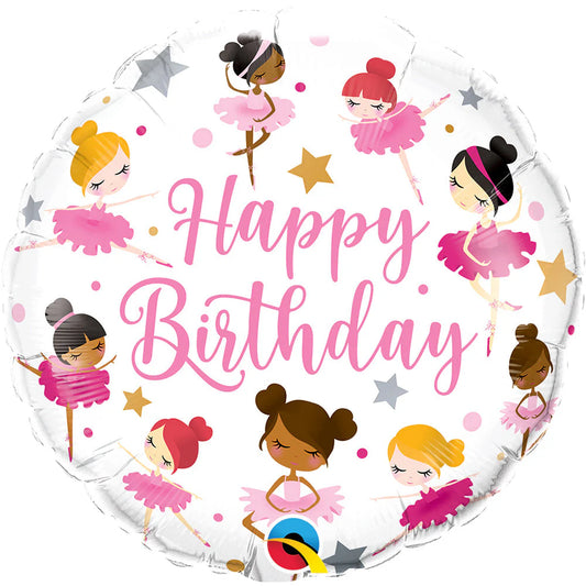 Birthday Ballerinas Foil Balloon