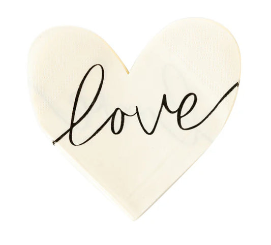 Love Heart Cocktail Napkin