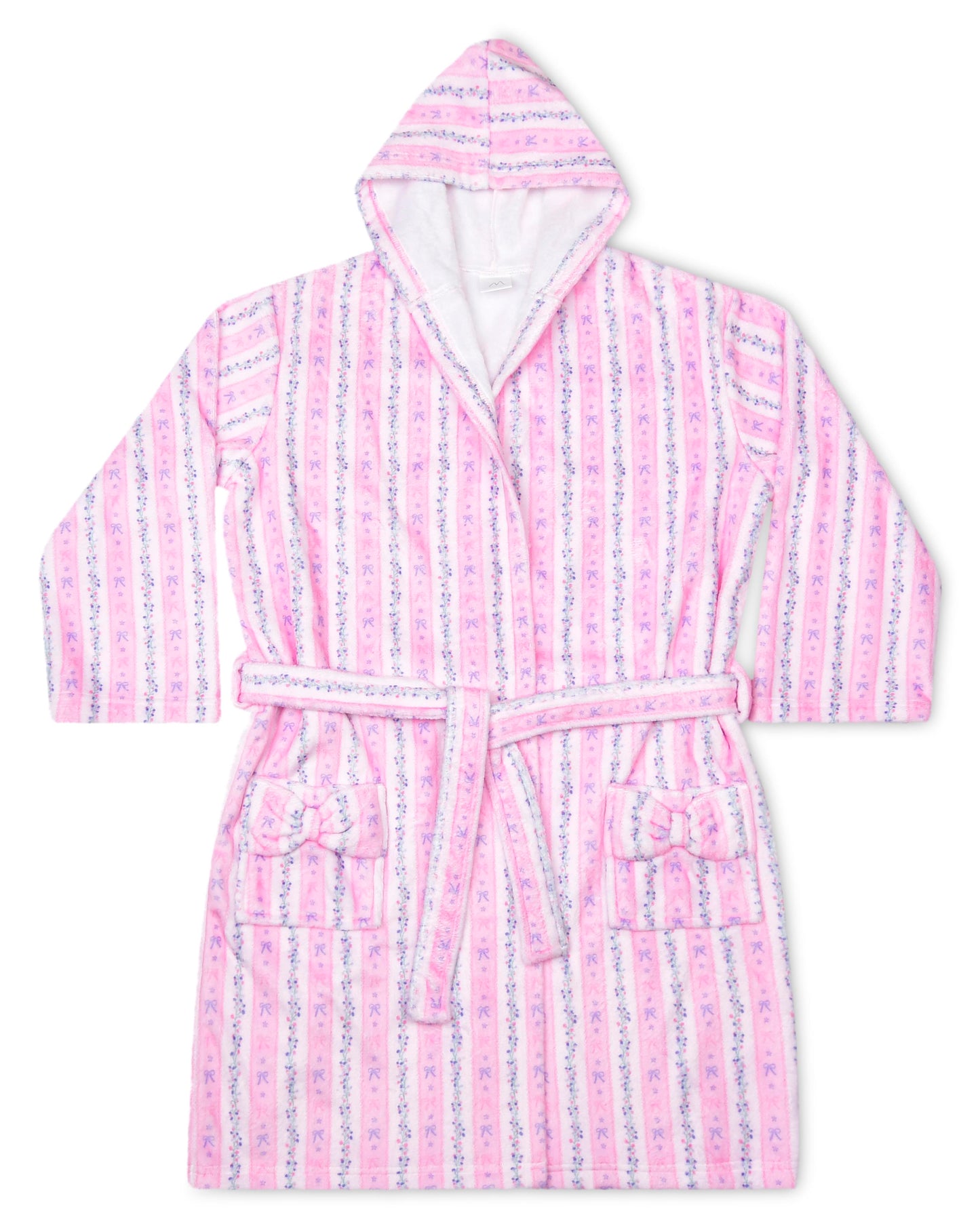 Floral Stripes Robe